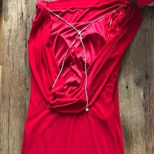 Supremely elegant prom/bridesmaid/holiday red gown